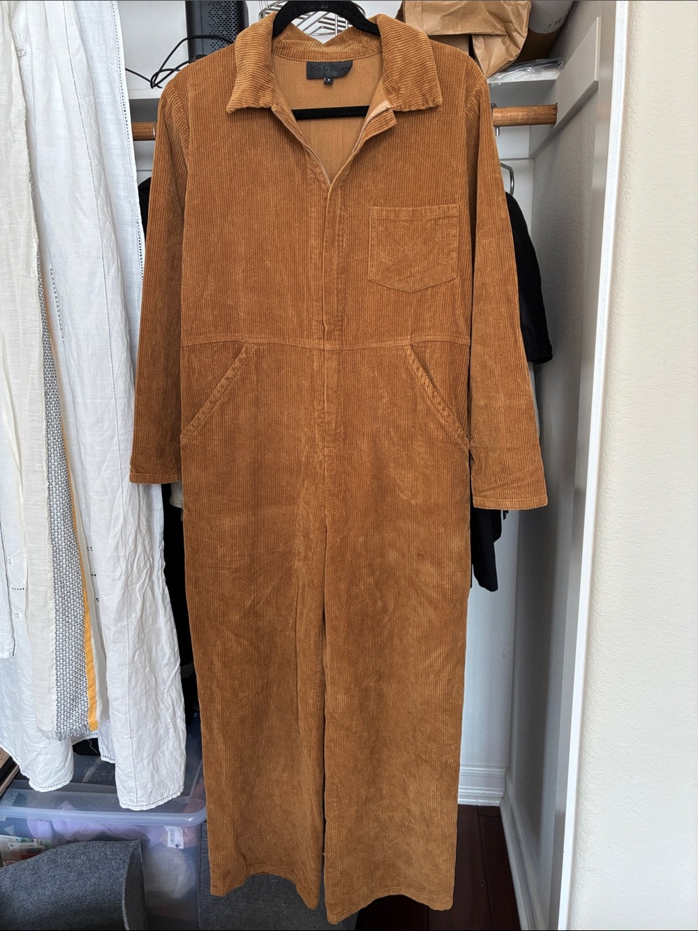 No. 6 Marlon light brown corduroy jumpsuit size 0